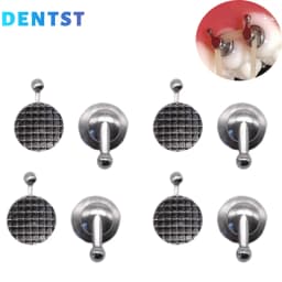 50pcs Orthodontic Dental Direct Bond Eyelet Lingual Buttons Tongue Tamers Bite Opener Cleat Small Sliding Crimpable Hook Tools