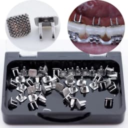 50pcs Orthodontic Dental Direct Bond Eyelet Lingual Buttons Tongue Tamers Bite Opener Cleat Small Sliding Crimpable Hook Tools