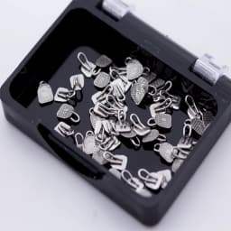 50pcs Orthodontic Dental Direct Bond Eyelet Lingual Buttons Tongue Tamers Bite Opener Cleat Small Sliding Crimpable Hook Tools
