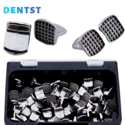 50pcs Orthodontic Dental Direct Bond Eyelet Lingual Buttons Tongue Tamers Bite Opener Cleat Small Sliding Crimpable Hook Tools