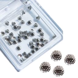 50pcs Orthodontic Dental Direct Bond Eyelet Lingual Buttons Tongue Tamers Bite Opener Cleat Small Sliding Crimpable Hook Tools