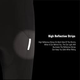 KEMALOCE Black Cycling Bib Shorts Men Shockproof 5D Gel Pad Bike Bib Shorts Reflective Men MTB Lycra Bicycle Tights Knicker