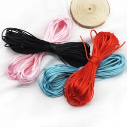 Cute-idea 10m/lot Colorful Nylon Cord 1.5mm  DIY Baby Teether Pacifier Clip Toy Accessories Bracelet Braided String Baby Goods