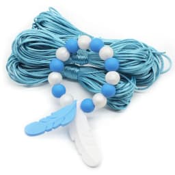 Cute-idea 10m/lot Colorful Nylon Cord 1.5mm  DIY Baby Teether Pacifier Clip Toy Accessories Bracelet Braided String Baby Goods
