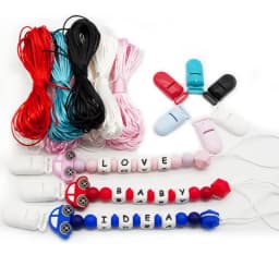 Cute-idea 10m/lot Colorful Nylon Cord 1.5mm  DIY Baby Teether Pacifier Clip Toy Accessories Bracelet Braided String Baby Goods