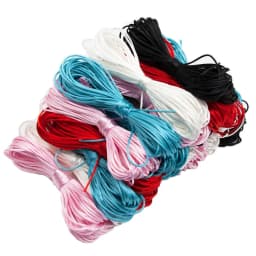 Cute-idea 10m/lot Colorful Nylon Cord 1.5mm  DIY Baby Teether Pacifier Clip Toy Accessories Bracelet Braided String Baby Goods
