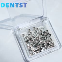 50pcs Dental Orthodontic Lingual Button Bondable Power Arms Adhesive Bracket Brace Archwires Crimpable Hook Lingual Small cleat