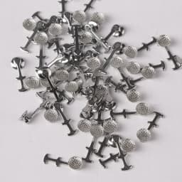 50pcs Dental Orthodontic Lingual Button Bondable Power Arms Adhesive Bracket Brace Archwires Crimpable Hook Lingual Small cleat