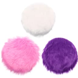 1pcs Solid Color Warm Wool Round Cushion Stool Pad Thickening Dining Chair Cushion Anti-Slip Seat Mat Chair Mat Pad