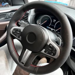 Car Perforated Microfiber Leather Steering Wheel Cover For BMW M Sport G30 G31 G32 G11 G20 G21 X3 G01 X4 G02 X5 G05 G14 G15 G16