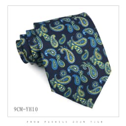 9cm Brand Paisley Floral Neckties Formal Business Ties for Men Wedding Retro Paisley Necktie Men's Business Bridegroom Neckties