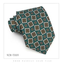 9cm Brand Paisley Floral Neckties Formal Business Ties for Men Wedding Retro Paisley Necktie Men's Business Bridegroom Neckties