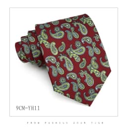 9cm Brand Paisley Floral Neckties Formal Business Ties for Men Wedding Retro Paisley Necktie Men's Business Bridegroom Neckties