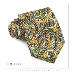 9cm Brand Paisley Floral Neckties Formal Business Ties for Men Wedding Retro Paisley Necktie Men's Business Bridegroom Neckties