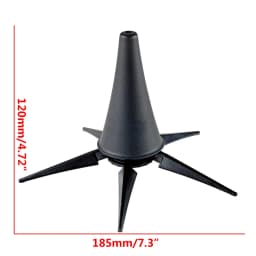Black Portable Clarinet Stand Holder Foldable Support Metal 5-Leg Stand Wind Instrument Accessory