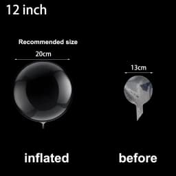 50pcs Bobo Balloons Transparent Bubble Ballon Clear Inflatable Helium Globos Wedding Birthday Baby Shower Party Supply 10-36inch