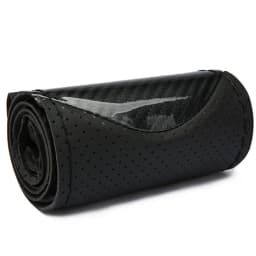 Carbon Fiber Car Steering Wheel Cover Sew DIY Hand Stitch PU Leather Protector Braiding Cover For Steering Wheel 38 cm