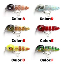 Wobblers Multi-Section Fishing Lure Minnow 5cm4g Joint Bait Swimbait Artificial Hard Bait Crankbait Trolling Bass Tackle
