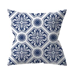 Navy Blue Mandala Nordic Geometric Pillowcase 45x45 Cushion Cover Decorative Pillow Sofa Home Decor Polyester