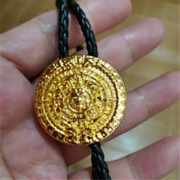 New Mexico Aztec Mayan Solar Calendar bolo Tie bolo Tie