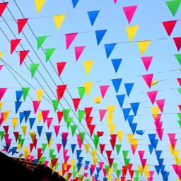 50/100M Multicolored Triangle Flags Bunting Party Banner Triangle Garland For Kindergarten Home Garden Wedding Shop Street Decor
