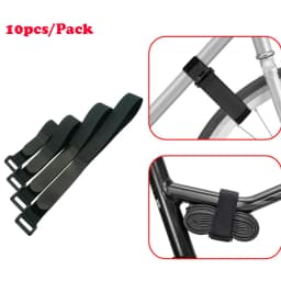 10 Pieces Adjustable Bike Rack Strap Bicycle Wheel Stabilizer Straps  Cable Cord Tie Downs Yoga Mat Bundle Straps