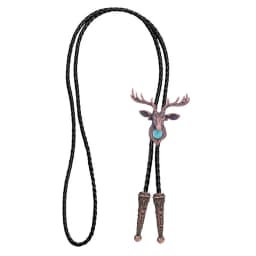 nordic Elk Turquoise Retro Men and Women Fashion bolo Tie