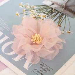 10PCS/Lot 6CM Handmade Chiffon Fabric Flowers Dress Hats Shoes Decoration Hair Accessories