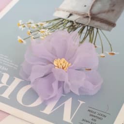10PCS/Lot 6CM Handmade Chiffon Fabric Flowers Dress Hats Shoes Decoration Hair Accessories