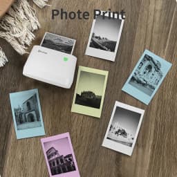 PeriPage 56x30 77x30mm Thermal Paper Label Paper Sticker for Thermal Pocket Mini Wireless Printer A9 Translucent Color Paper