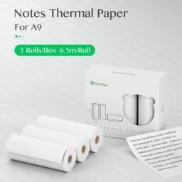 PeriPage 56x30 77x30mm Thermal Paper Label Paper Sticker for Thermal Pocket Mini Wireless Printer A9 Translucent Color Paper