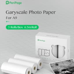 PeriPage 56x30 77x30mm Thermal Paper Label Paper Sticker for Thermal Pocket Mini Wireless Printer A9 Translucent Color Paper
