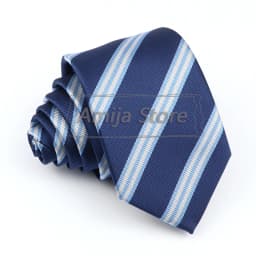Brand New Men's Tie Red Blue Yellow Striped Plaid Jacquard Necktie Daily Wear Accessories Cravat Wedding Party Gift For A Man