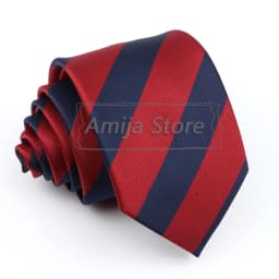 Brand New Men's Tie Red Blue Yellow Striped Plaid Jacquard Necktie Daily Wear Accessories Cravat Wedding Party Gift For A Man