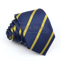 Brand New Men's Tie Red Blue Yellow Striped Plaid Jacquard Necktie Daily Wear Accessories Cravat Wedding Party Gift For A Man