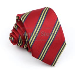 Brand New Men's Tie Red Blue Yellow Striped Plaid Jacquard Necktie Daily Wear Accessories Cravat Wedding Party Gift For A Man