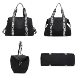 Women's Large Capacity Nylon Shoulder Bag Casual Top-Handle Fashion Tote Crossbody Handbag