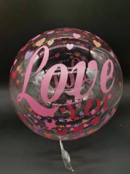 20 Inch Butterfly Printed BoBo Balloons Happy Birthday Transparent Bubble Balloon Birthday Party Baby Shower Wedding Decorations