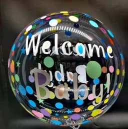 20 Inch Butterfly Printed BoBo Balloons Happy Birthday Transparent Bubble Balloon Birthday Party Baby Shower Wedding Decorations