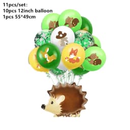 Woodland Tableware Jungle Safari Birthday Decoration Wild One 1st Bithday Party Supplies Forest Animal Paper Plates Banner