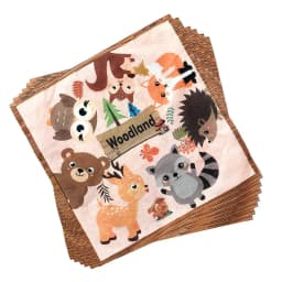 Woodland Tableware Jungle Safari Birthday Decoration Wild One 1st Bithday Party Supplies Forest Animal Paper Plates Banner