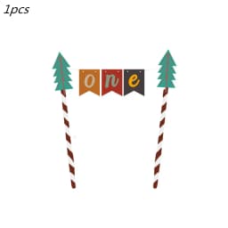 Woodland Tableware Jungle Safari Birthday Decoration Wild One 1st Bithday Party Supplies Forest Animal Paper Plates Banner