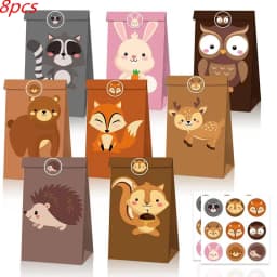Woodland Tableware Jungle Safari Birthday Decoration Wild One 1st Bithday Party Supplies Forest Animal Paper Plates Banner
