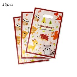 Woodland Tableware Jungle Safari Birthday Decoration Wild One 1st Bithday Party Supplies Forest Animal Paper Plates Banner