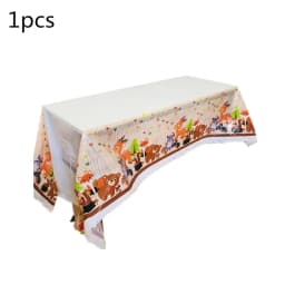 Woodland Tableware Jungle Safari Birthday Decoration Wild One 1st Bithday Party Supplies Forest Animal Paper Plates Banner