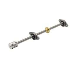 1Set 3D Printer CNC T8 Lead Screw 8mm Length 100-800mm + Brass Copper Nut + KFL08 Bearing Bracket + Flexible Coupling 8x8