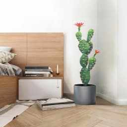 70CM Artificial Plants Cactus Flowering Succulents Fake Tropical Green Aloe Vera Indoor Home Living Room House Decor Accessori