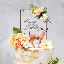 1Set Butterfly Paper Cake Topper Artificial Flower Head Happy Birthday Baby Shower Wedding Party Decor DIY Gift Baking Supplies