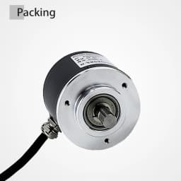 Cloweit 50mm Incremental Rotary Encoder 8mm Shaft Photoelectric Optical Switch AB 2 Phases 10-1024-3600 PPR 5-24VDC