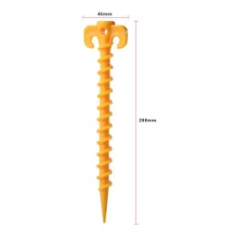 5pcs Tent Nails Outdoor Camping Trip Tent Peg Ground Nails Screw Nail Stakes Pegs Plastic Sand Pegs Trip Beach Tent Stakes Pegs